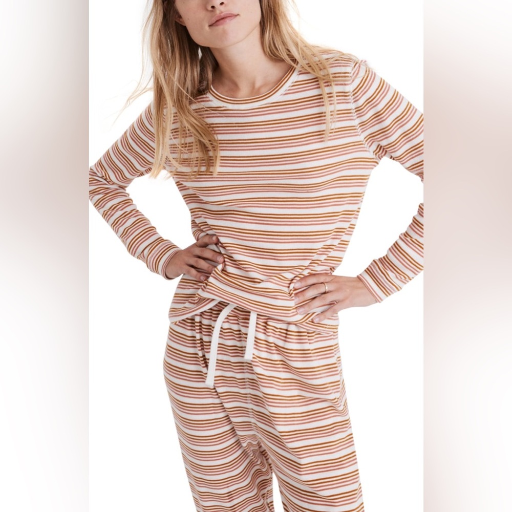 Madewell Honeycomb Kasson Stripe pajama set - Picture 4 of 10